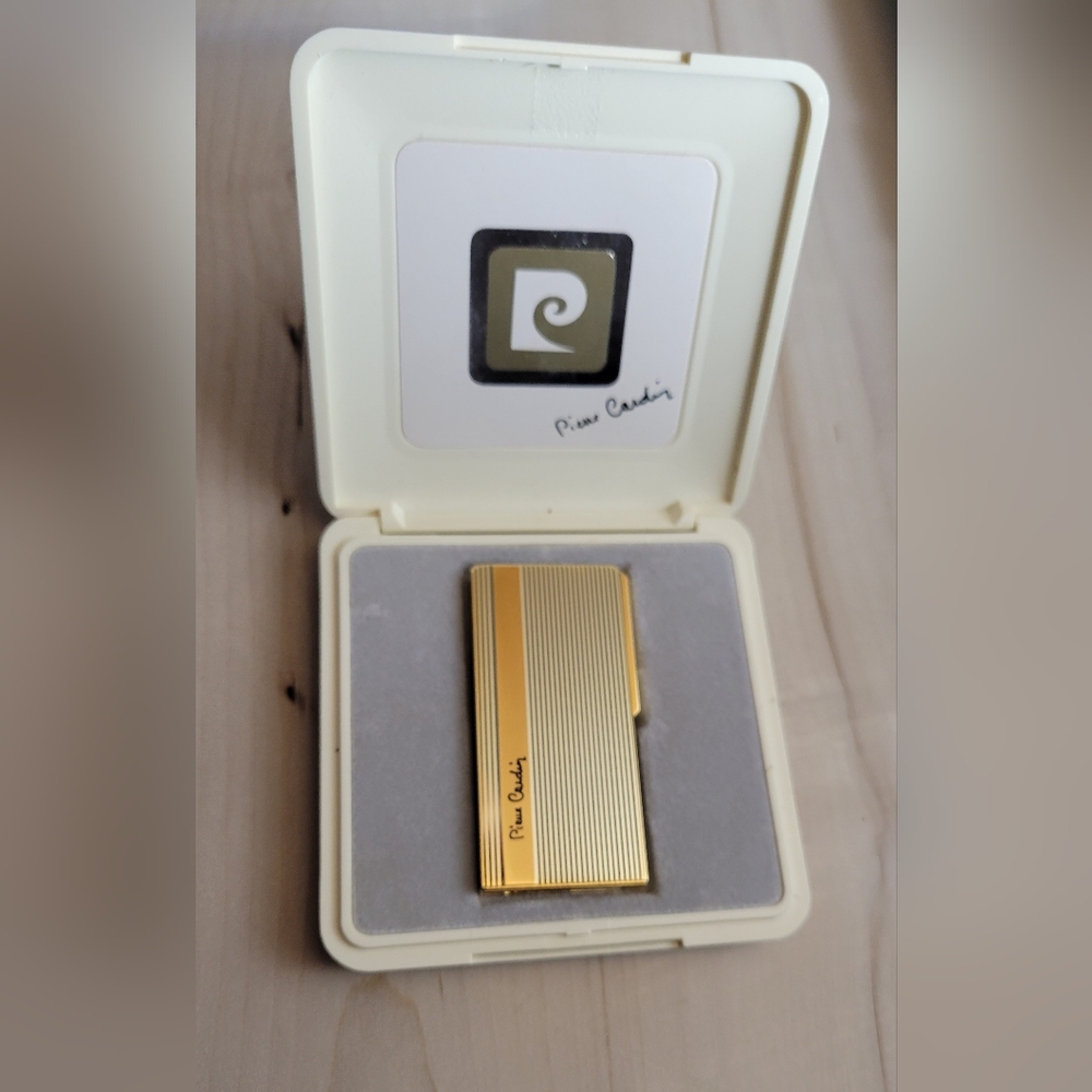 1970s Pierre Cardin Gold Lighter - Collectors Vintage